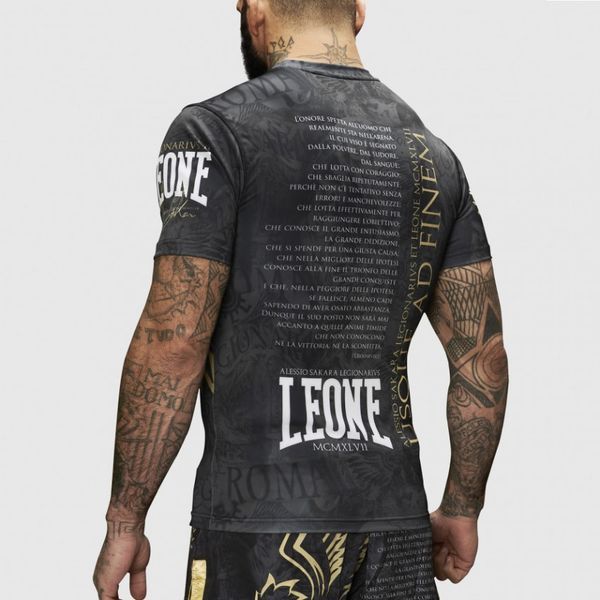 Рашгард із коротким рукавом Leone Legionarivs Black 500193_S фото
