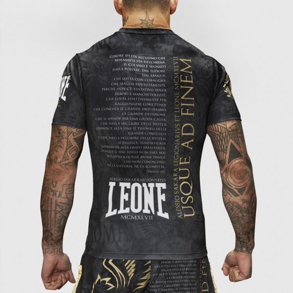 Рашгард із коротким рукавом Leone Legionarivs Black 500193_S фото